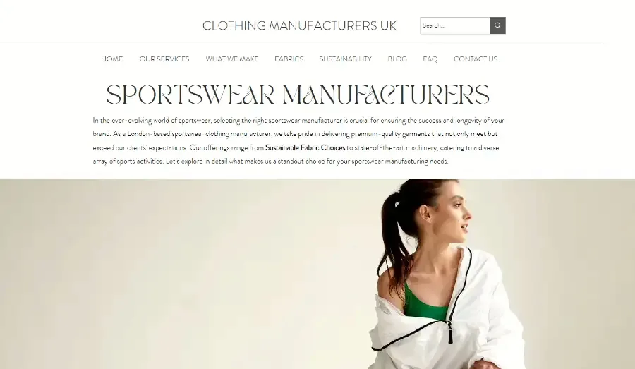 Clothing Manufacturers UK