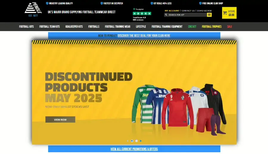 Pendle sportswear 