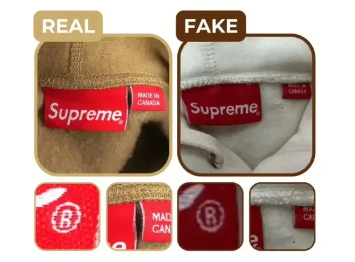 How do you tell if a Supreme hoodie is real