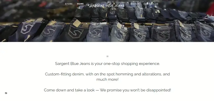 Sargent blue jeans