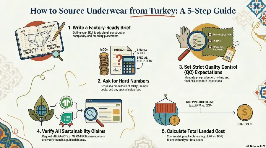 How to Source Underwear from Turkey
