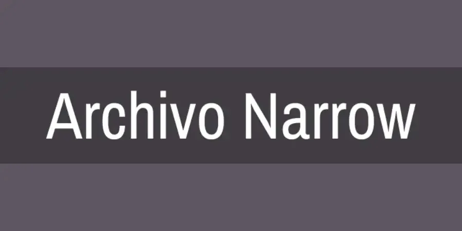 Archivo Narrow