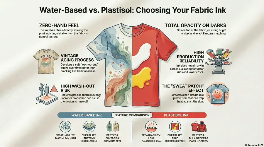 Water Based vs. Plastisol Ink