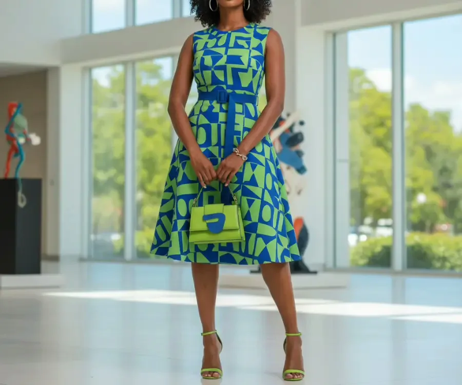 Cobalt Blue & Lime Green