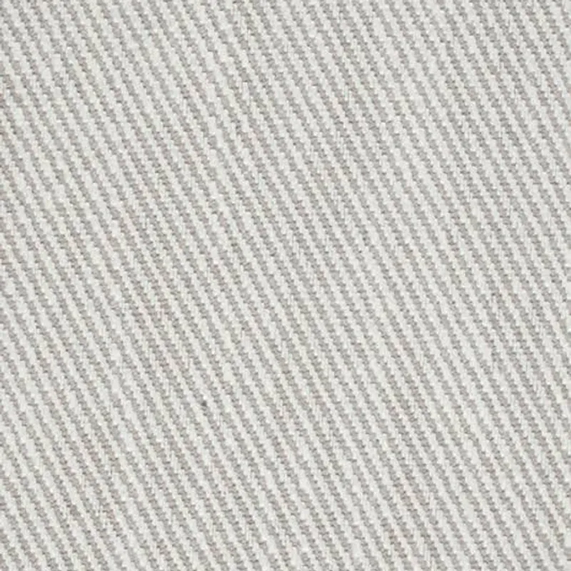 Stone-coloured cloth in close-up, a diagonal twill weave running corner to corner
