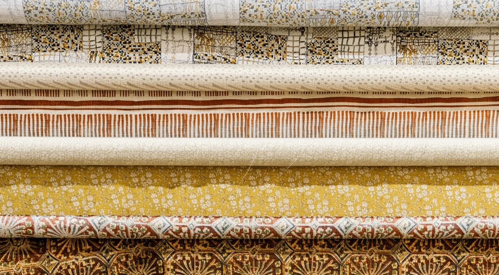 Woven shirting checked on the roll before cutting