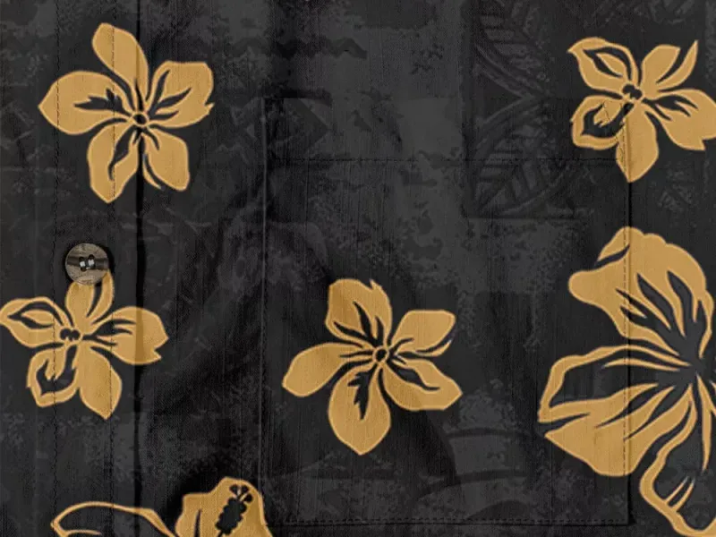 Premium cotton fabric texture for Hawaiian shirts