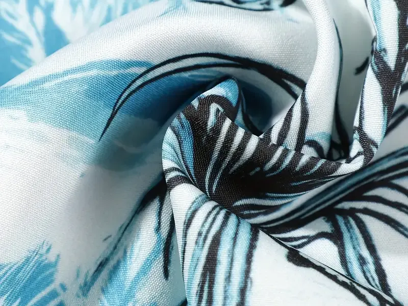 Polyester fabric texture for Hawaiian shirts