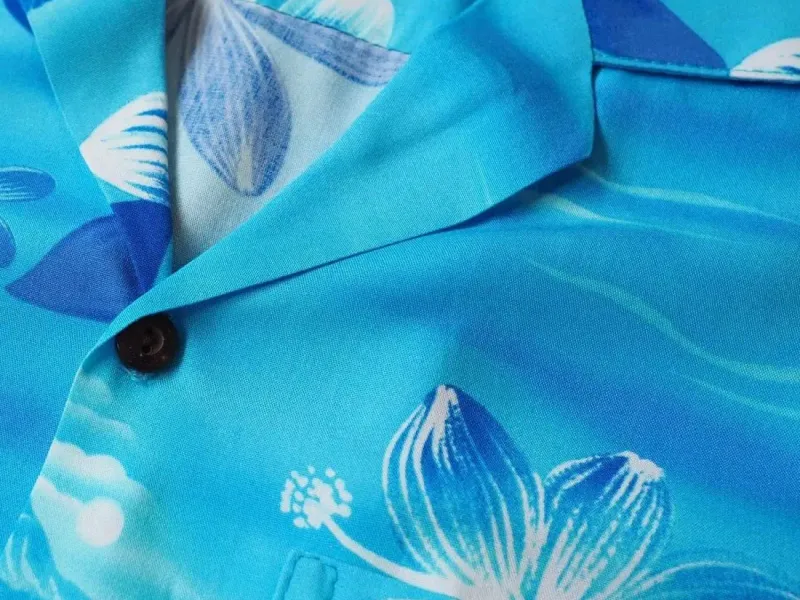 Pure rayon fabric texture for Hawaiian shirts