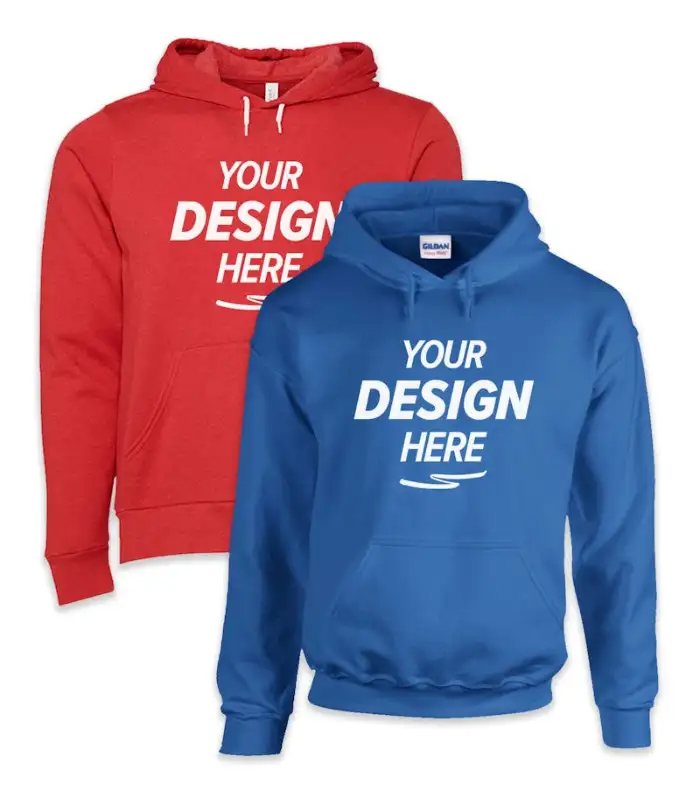 Blue Hoodie with a blank chest