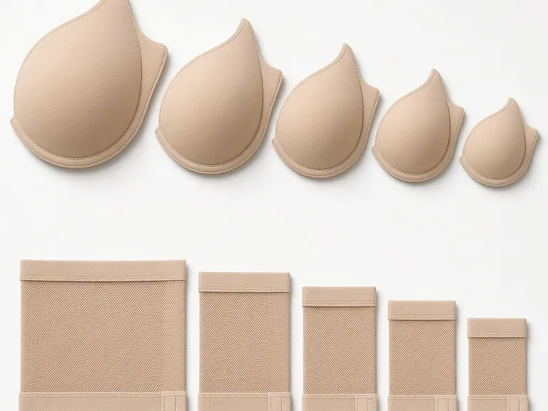 Graded large to small, five moulded cups above five matching underbands