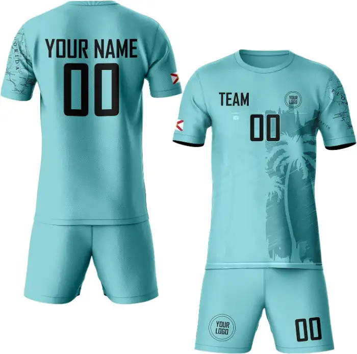 Teal training shorts